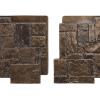 imageEkena Millwork 49quotW x 24 12quotH x 1 14quotD Castle Rock Stacked Stone StoneWall Faux Stone Siding Panel Canyon BrownWillow Peak