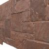 imageEkena Millwork 49quotW x 24 12quotH x 1 14quotD Castle Rock Stacked Stone StoneWall Faux Stone Siding Panel Canyon BrownYork Town
