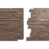 imageEkena Millwork 49quotW x 25 12quotH x 1 14quotD Acadia Ledge Stacked Stone StoneWall Faux Stone Siding Panel SandstoneAutumn Bronze