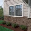 imageEkena Millwork 49quotW x 25 12quotH x 1 14quotD Acadia Ledge Stacked Stone StoneWall Faux Stone Siding Panel SandstoneAutumn Bronze