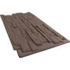 imageEkena Millwork 49quotW x 25 12quotH x 1 14quotD Acadia Ledge Stacked Stone StoneWall Faux Stone Siding Panel SandstoneAutumn Bronze
