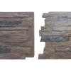 imageEkena Millwork 49quotW x 25 12quotH x 1 14quotD Acadia Ledge Stacked Stone StoneWall Faux Stone Siding Panel SandstoneCanyon Brown