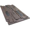 imageEkena Millwork 49quotW x 25 12quotH x 1 14quotD Acadia Ledge Stacked Stone StoneWall Faux Stone Siding Panel SandstoneCanyon Brown