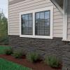 imageEkena Millwork 49quotW x 25 12quotH x 1 14quotD Acadia Ledge Stacked Stone StoneWall Faux Stone Siding Panel SandstoneDark River