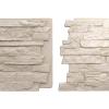 imageEkena Millwork 49quotW x 25 12quotH x 1 14quotD Acadia Ledge Stacked Stone StoneWall Faux Stone Siding Panel SandstoneSea Shell