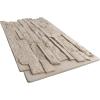 imageEkena Millwork 49quotW x 25 12quotH x 1 14quotD Acadia Ledge Stacked Stone StoneWall Faux Stone Siding Panel SandstoneSea Shell