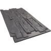 imageEkena Millwork 49quotW x 25 12quotH x 1 14quotD Acadia Ledge Stacked Stone StoneWall Faux Stone Siding Panel SandstoneSlate Gray