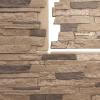 imageEkena Millwork 49quotW x 25 12quotH x 1 14quotD Acadia Ledge Stacked Stone StoneWall Faux Stone Siding Panel SandstoneSmokey Ridge