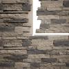 imageEkena Millwork 49quotW x 25 12quotH x 1 14quotD Acadia Ledge Stacked Stone StoneWall Faux Stone Siding Panel SandstoneSmokey Ridge