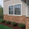 imageEkena Millwork 49quotW x 25 12quotH x 1 14quotD Acadia Ledge Stacked Stone StoneWall Faux Stone Siding Panel SandstoneWheat Field