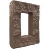 imageEkena Millwork 4quotW x 3quotD x 7 78quotH Universal Electrical Cover for StoneWall Faux Stone Siding Panels Canyon BrownAutumn Bronze