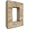 imageEkena Millwork 4quotW x 3quotD x 7 78quotH Universal Electrical Cover for StoneWall Faux Stone Siding Panels Canyon BrownColfax