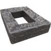 imageEkena Millwork 4quotW x 3quotD x 7 78quotH Universal Electrical Cover for StoneWall Faux Stone Siding Panels Canyon BrownDark River