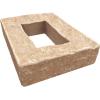 imageEkena Millwork 4quotW x 3quotD x 7 78quotH Universal Electrical Cover for StoneWall Faux Stone Siding Panels Canyon BrownFall Bank
