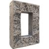 imageEkena Millwork 4quotW x 3quotD x 7 78quotH Universal Electrical Cover for StoneWall Faux Stone Siding Panels Canyon BrownLinen Graphite