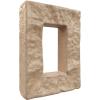 imageEkena Millwork 4quotW x 3quotD x 7 78quotH Universal Electrical Cover for StoneWall Faux Stone Siding Panels Canyon BrownOcean Floor