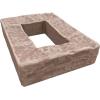 imageEkena Millwork 4quotW x 3quotD x 7 78quotH Universal Electrical Cover for StoneWall Faux Stone Siding Panels Canyon BrownOrchard Cliff