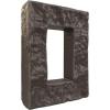 imageEkena Millwork 4quotW x 3quotD x 7 78quotH Universal Electrical Cover for StoneWall Faux Stone Siding Panels Canyon BrownRiver Moss