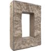 imageEkena Millwork 4quotW x 3quotD x 7 78quotH Universal Electrical Cover for StoneWall Faux Stone Siding Panels Canyon BrownRockwall