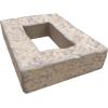 imageEkena Millwork 4quotW x 3quotD x 7 78quotH Universal Electrical Cover for StoneWall Faux Stone Siding Panels Canyon BrownRockwall