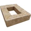 imageEkena Millwork 4quotW x 3quotD x 7 78quotH Universal Electrical Cover for StoneWall Faux Stone Siding Panels Canyon BrownSandstone