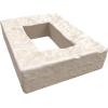 imageEkena Millwork 4quotW x 3quotD x 7 78quotH Universal Electrical Cover for StoneWall Faux Stone Siding Panels Canyon BrownSea Shell