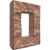 imageEkena Millwork 4quotW x 3quotD x 7 78quotH Universal Electrical Cover for StoneWall Faux Stone Siding Panels Canyon BrownSedona