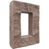 imageEkena Millwork 4quotW x 3quotD x 7 78quotH Universal Electrical Cover for StoneWall Faux Stone Siding Panels Canyon BrownShasta
