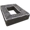 imageEkena Millwork 4quotW x 3quotD x 7 78quotH Universal Electrical Cover for StoneWall Faux Stone Siding Panels Canyon BrownSlate Gray