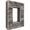 imageEkena Millwork 4quotW x 3quotD x 7 78quotH Universal Electrical Cover for StoneWall Faux Stone Siding Panels Canyon BrownSlate Gray