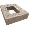 imageEkena Millwork 4quotW x 3quotD x 7 78quotH Universal Electrical Cover for StoneWall Faux Stone Siding Panels Canyon BrownSoft Ash