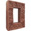 imageEkena Millwork 4quotW x 3quotD x 7 78quotH Universal Electrical Cover for StoneWall Faux Stone Siding Panels Canyon BrownSun Valley