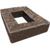 imageEkena Millwork 4quotW x 3quotD x 7 78quotH Universal Electrical Cover for StoneWall Faux Stone Siding Panels Canyon BrownWillow Peak