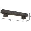 imageEkena Millwork 6quot H x 6quot D x 36quot W Hand Hewn Faux Wood Fireplace Mantel Kit w Alamo Corbels Aged Cedar