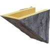 imageEkena Millwork 6quot H x 6quot D x 36quot W Hand Hewn Faux Wood Fireplace Mantel Kit w Breckinridge Corbels Aged Cedar