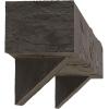 imageEkena Millwork 6quot H x 6quot D x 36quot W Hand Hewn Faux Wood Fireplace Mantel Kit w Breckinridge Corbels Aged Cedar