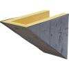 imageEkena Millwork 6quot H x 6quot D x 36quot W Knotty Pine Faux Wood Fireplace Mantel Kit w Breckinridge Corbels Aged Cedar