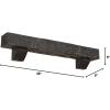 imageEkena Millwork 6quot H x 6quot D x 36quot W Pecky Cypress Faux Wood Fireplace Mantel Kit w Ashford Corbels Aged Cedar