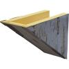 imageEkena Millwork 6quot H x 6quot D x 36quot W Pecky Cypress Faux Wood Fireplace Mantel Kit w Breckinridge Corbels Aged Cedar