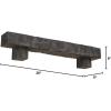 imageEkena Millwork 6quot H x 6quot D x 36quot W Riverwood Faux Wood Fireplace Mantel Kit wAlamo Corbels Aged Cedar
