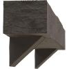 imageEkena Millwork 6quot H x 6quot D x 36quot W Rough Cedar Faux Wood Fireplace Mantel Kit w Breckinridge Corbels Aged Cedar