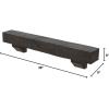 imageEkena Millwork 6quot H x 6quot D x 36quot W Rough Cedar Faux Wood Fireplace Mantel Kit wAshford Corbels Aged Cedar
