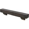 imageEkena Millwork 6quot H x 6quot D x 36quot W Rough Sawn Faux Wood Fireplace Mantel Kit w Ashford Corbels Aged Cedar