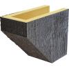 imageEkena Millwork 6quot H x 6quot D x 36quot W Rough Sawn Faux Wood Fireplace Mantel Kit w Ashford Corbels Aged Cedar