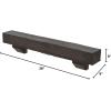 imageEkena Millwork 6quot H x 6quot D x 36quot W Rough Sawn Faux Wood Fireplace Mantel Kit w Ashford Corbels Aged Cedar