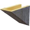 imageEkena Millwork 6quot H x 6quot D x 36quot W Rough Sawn Faux Wood Fireplace Mantel Kit w Breckinridge Corbels Aged Cedar