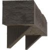 imageEkena Millwork 6quot H x 6quot D x 36quot W Rough Sawn Faux Wood Fireplace Mantel Kit w Breckinridge Corbels Aged Cedar