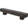 imageEkena Millwork 6quot H x 6quot D x 36quot W Rough Sawn Faux Wood Fireplace Mantel Kit wAlamo Corbels Aged Cedar