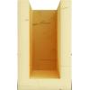 imageEkena Millwork 6quot H x 6quot D x 36quot W Rough Sawn Faux Wood Fireplace Mantel Kit wAlamo Corbels Aged Cedar