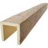 imageEkena Millwork BMHH3C0080X080X096UN 3Sided U Hand Hewn Endurathane Faux Wood Ceiling Beam 8quotW x 8quotH x 8L Ready for Paint